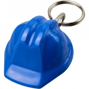 Logotrade promotional item image of: Kolt hard hat-shaped recycled keychain