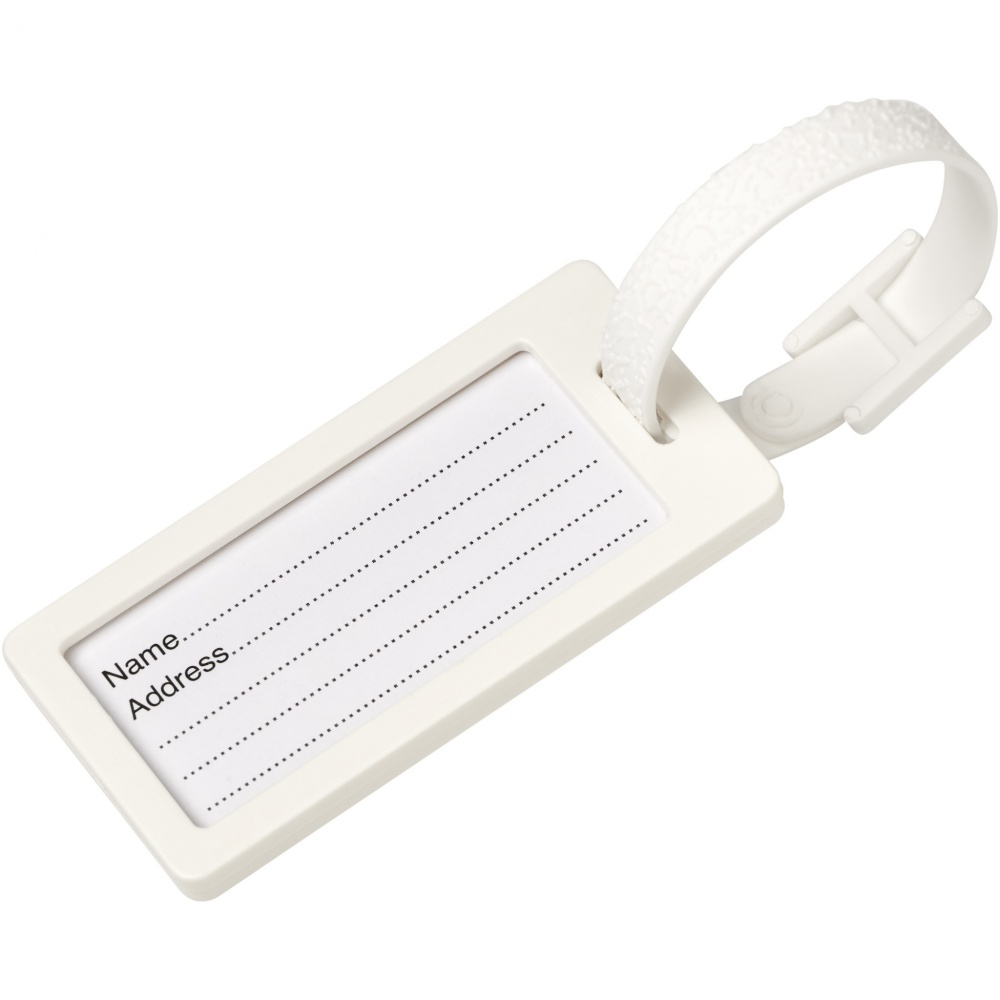 Logo trade promotional items picture of: River recycled window luggage tag