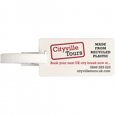 Logo trade corporate gift photo of: River recycled window luggage tag