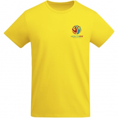 Logo trade promotional merchandise image of: Breda short sleeve men's t-shirt