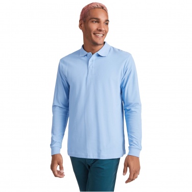 Logo trade corporate gifts picture of: Estrella long sleeve men's polo