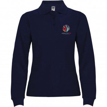 Logo trade corporate gifts picture of: Estrella long sleeve women's polo