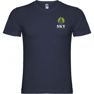 Logotrade promotional gift picture of: Samoyedo short sleeve men's v-neck t-shirt