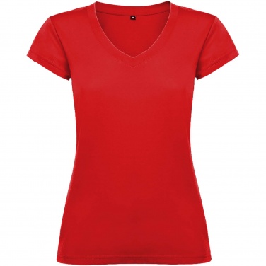 Logo trade promotional item photo of: Victoria short sleeve women's v-neck t-shirt