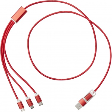 Logotrade promotional merchandise photo of: Versatile 5-1 recycled aluminium charging cable