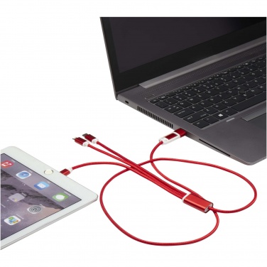 Logotrade promotional product picture of: Versatile 5-1 recycled aluminium charging cable