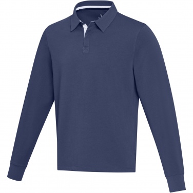 Logo trade business gift photo of: Clyde unisex organic rugby polo sweatshirt