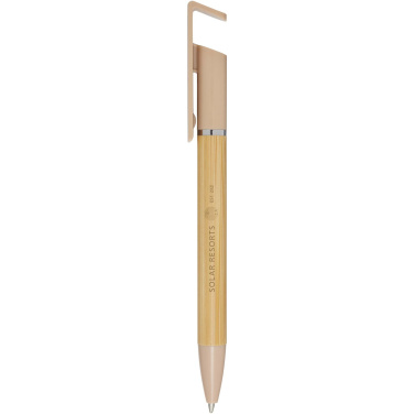 Logo trade promotional merchandise image of: Delfina phone holder pen