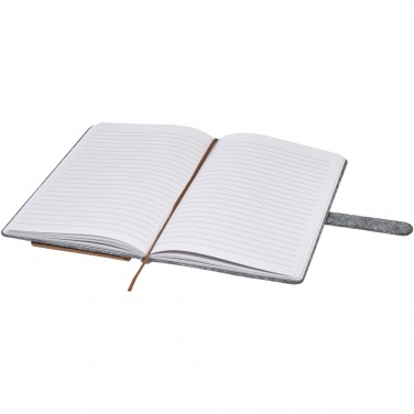Logo trade promotional gifts picture of: Viviana A5 recycled felt and cork notebook