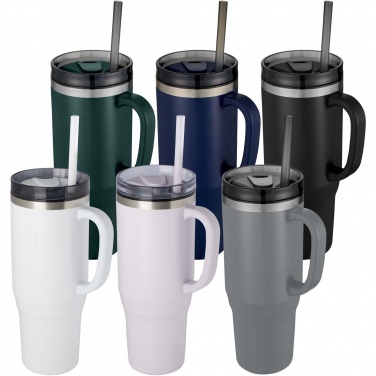 Logotrade promotional product picture of: Melbourne 1200 ml RCS certified insulated tumbler with straw