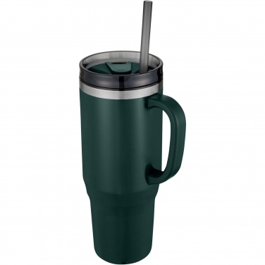 Logo trade promotional merchandise picture of: Melbourne 1200 ml RCS certified insulated tumbler with straw