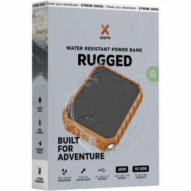 Logo trade promotional giveaway photo of: Xtorm XR201 Xtreme 10.000 mAh 20W QC3.0 waterproof rugged power bank with torch