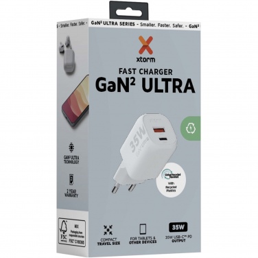Logotrade corporate gift image of: Xtorm XEC035 GaN² Ultra 35W wall charger