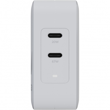Logo trade promotional gifts image of: Xtorm XVC2067 GaN Ultra 67W travel charger with 100W USB-C PD cable