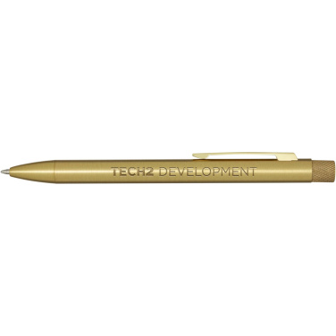 Logotrade promotional product image of: Beatriz recycled brass ballpoint pen