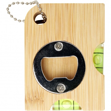 Logo trade promotional product photo of: Levo bamboo bottle opener with level 
