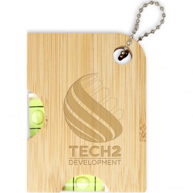 Logo trade promotional products picture of: Levo bamboo bottle opener with level 