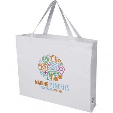 Logo trade promotional merchandise picture of: Odessa 220 g/m² GRS recycled cotton large tote bag