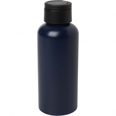 Logo trade promotional merchandise image of: Trinity 600 ml RCS certified recycled aluminium water bottle with RPET lid