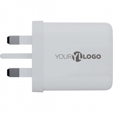 Logo trade promotional merchandise image of: Xtorm XEC067G GaN² Ultra 67W wall charger - UK plug