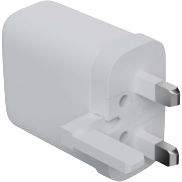 Logotrade promotional product picture of: Xtorm XEC067G GaN² Ultra 67W wall charger - UK plug