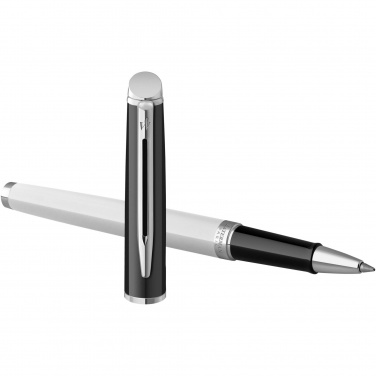 Logo trade promotional merchandise picture of: Hemisphere colour blocking rollerball pen with palladium trim