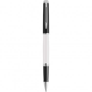 Logotrade promotional gifts photo of: Hemisphere colour blocking rollerball pen with palladium trim