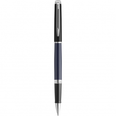Logo trade promotional merchandise photo of: Hemisphere colour blocking rollerball pen with palladium trim