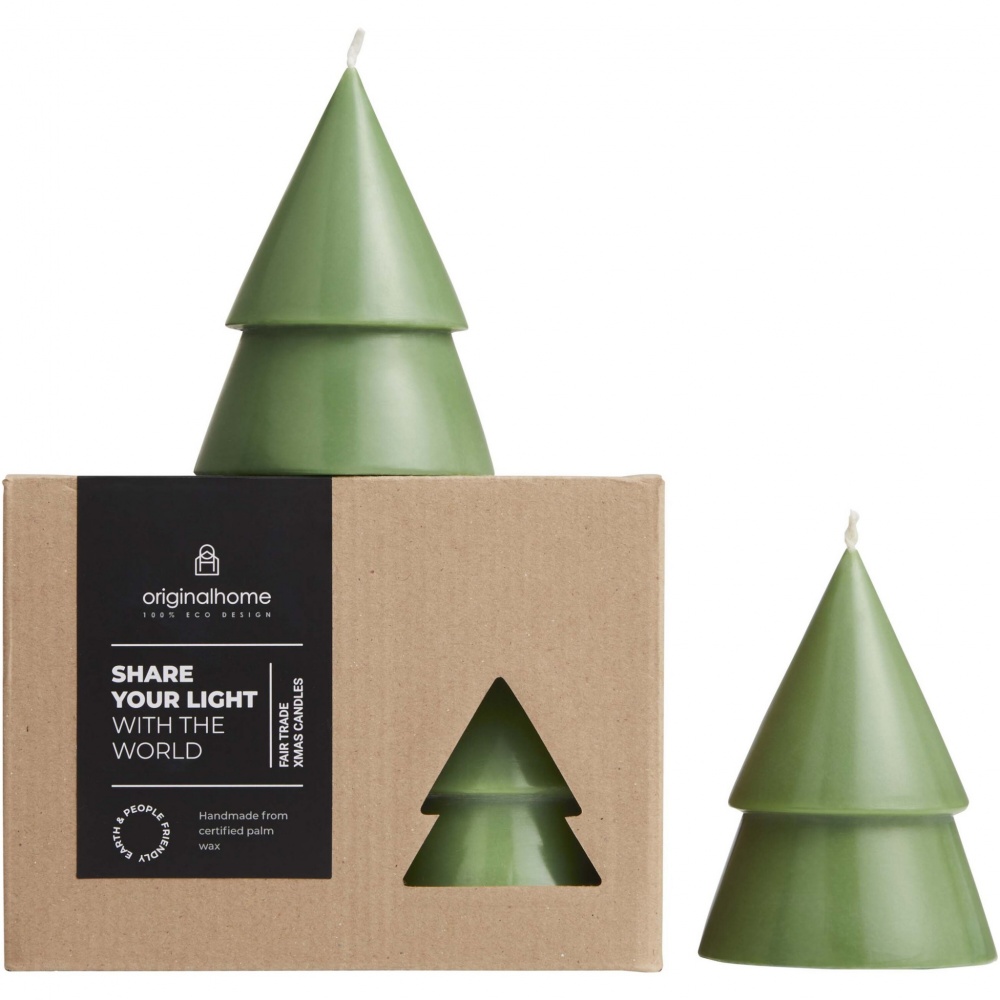 Logotrade promotional giveaway picture of: Originalhome Xmas tree candle set of 2 - M