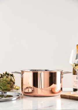 Logo trade corporate gift photo of: VINGA Baron copper saucepan