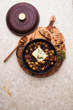 Logo trade promotional gifts picture of: VINGA Monte enameled cast iron sauté pan