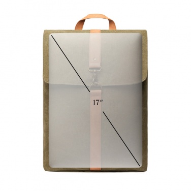 Logo trade advertising products image of: VINGA Bosler backpack GRS recycled canvas