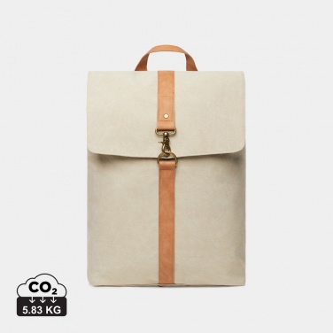 Logo trade promotional merchandise image of: VINGA Bosler backpack GRS recycled canvas