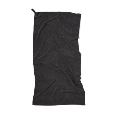 Logo trade business gift photo of: VINGA GRS RPET active dry towel 140 x 70cm