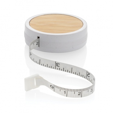 Logo trade business gifts image of: RCS recycled plastic & bamboo tailor tape