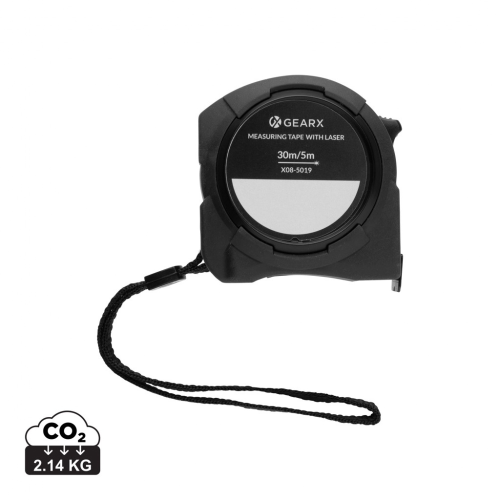 Logo trade promotional merchandise picture of: Gear X measuring 5M tape with 30M laser