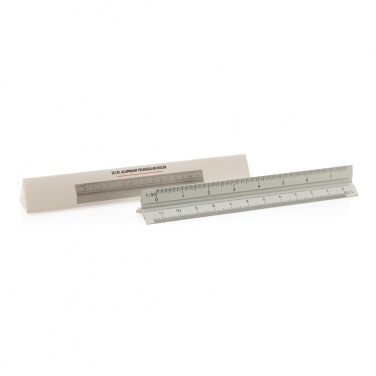 Logotrade promotional giveaway image of: 15cm. Aluminum triangular ruler
