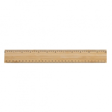Logo trade promotional products picture of: Timberson extra thick 30cm double sided bamboo ruler
