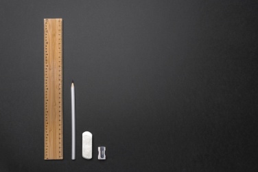 Logo trade business gifts image of: Timberson extra thick 30cm double sided bamboo ruler