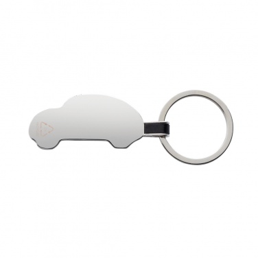 Logotrade promotional item image of: RCS recycled zinc alloy car keyring