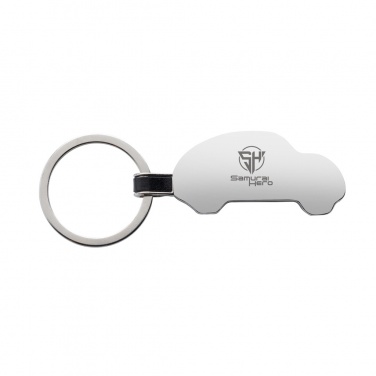 Logotrade corporate gift image of: RCS recycled zinc alloy car keyring