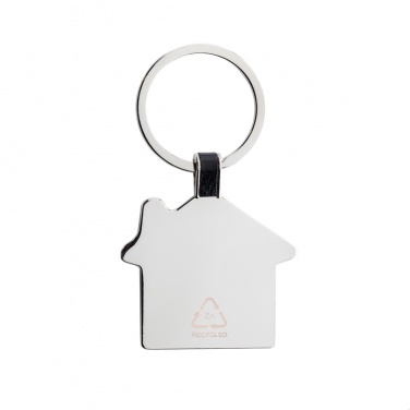 Logo trade promotional gifts picture of: RCS recycled zinc alloy house keyring