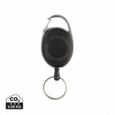 Logotrade promotional product image of: RCS recycled ABS roller clip keychain