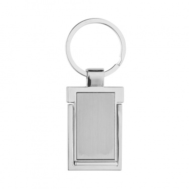 Logotrade business gift image of: RSC recycled zinc alloy phone stand keychain