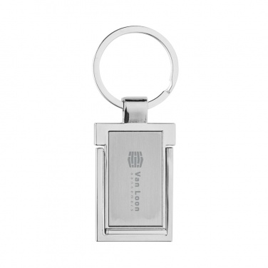 Logotrade promotional items photo of: RSC recycled zinc alloy phone stand keychain
