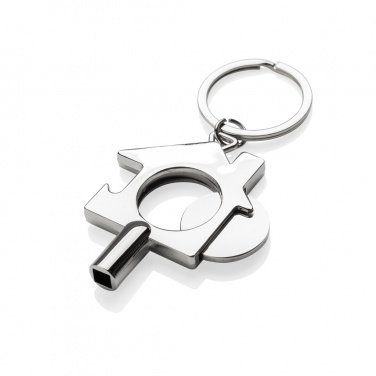Logotrade promotional gifts photo of: RCS recycled zinc alloy 3 in 1 keychain