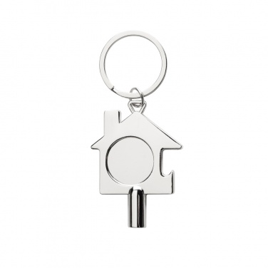 Logotrade promotional item image of: RCS recycled zinc alloy 3 in 1 keychain