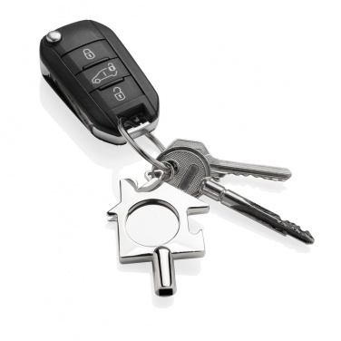 Logo trade promotional merchandise photo of: RCS recycled zinc alloy 3 in 1 keychain