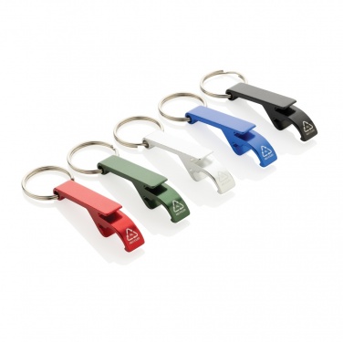 Logo trade promotional giveaways image of: RCS recycled aluminum bottle and can opener