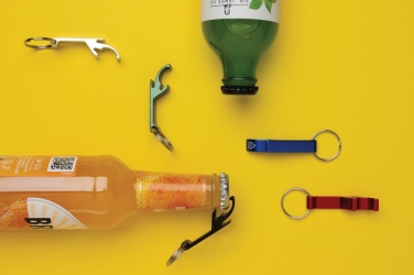Logo trade advertising products image of: RCS recycled aluminum bottle and can opener